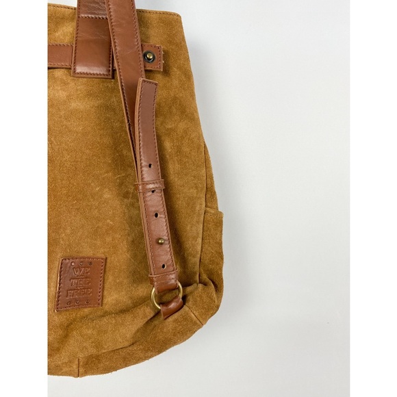 Free People We The Free Outlander Suede Leather Sling Bag, Cognac - Picture 9 of 13